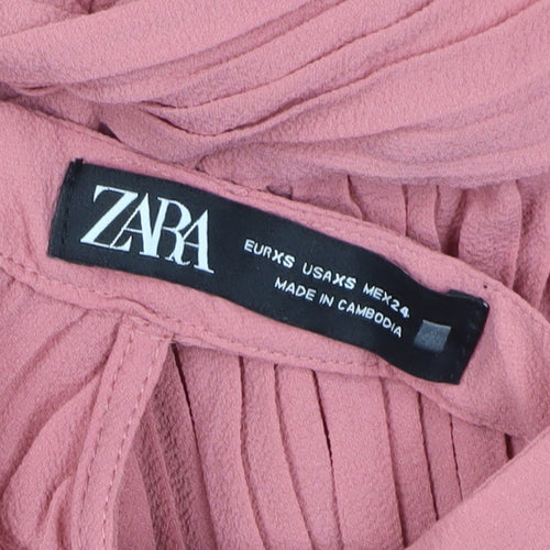 Zara Women's Pink Sleeveless Jumpsuit XS