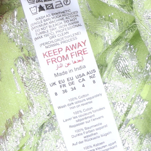 Warehouse Women's Green A-Line Midi Dress, Size 8