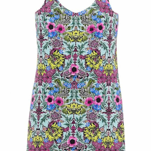Topshop Women's Multicoloured Floral Slip Dress, Size 6