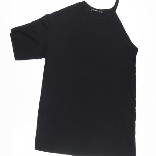 Bershka Women's Black T-Shirt Dress Size M
