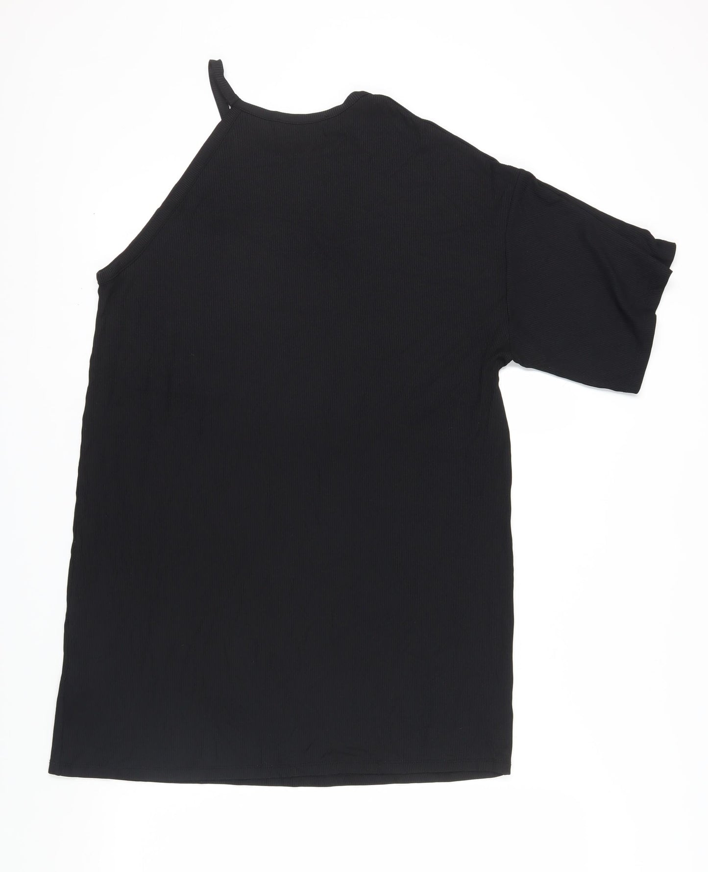 Bershka Women's Black T-Shirt Dress Size M