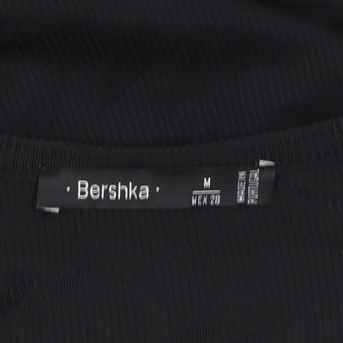 Bershka Women's Black T-Shirt Dress Size M