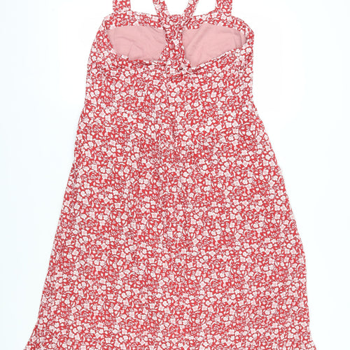 Joanie Women's Red Floral Dress, Size 18, Summer Casual