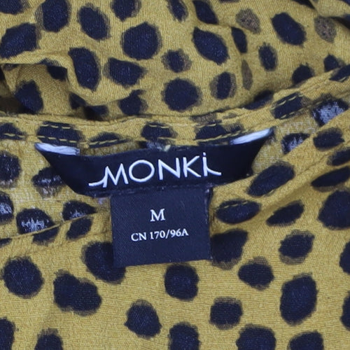 Monki Women's Animal Print Shift Dress, Multicoloured, M