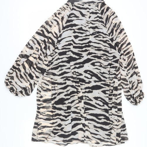 Women's Multicoloured Animal Print Dress, Size 12