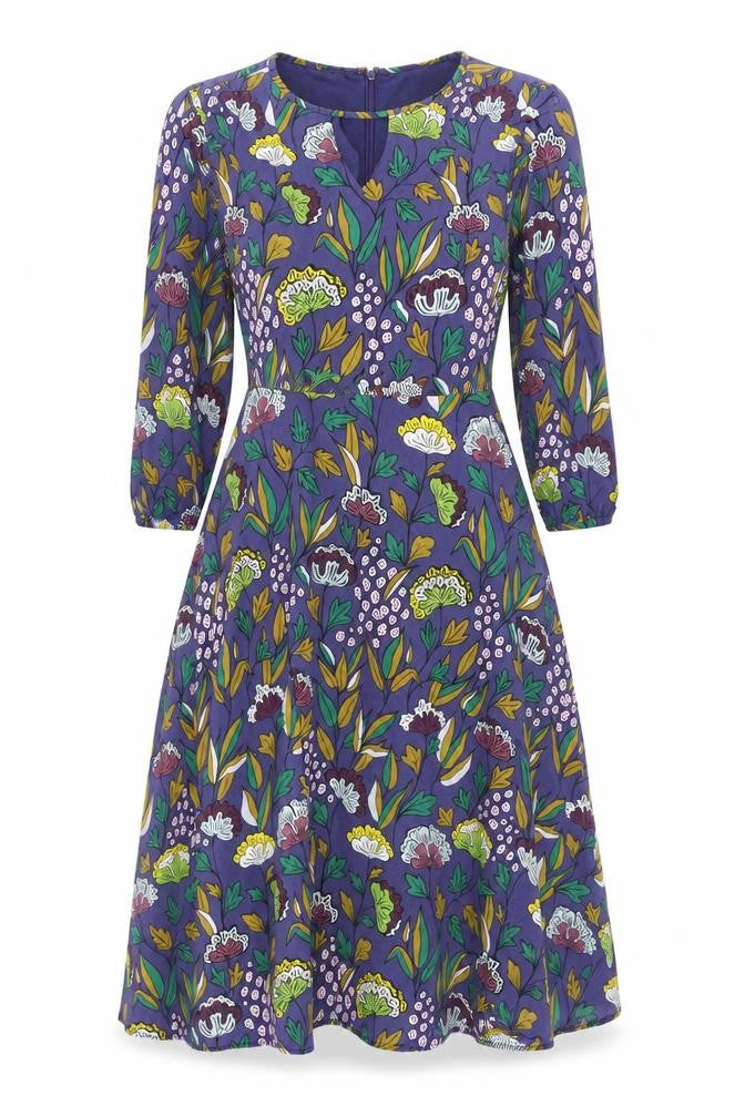 Front view of Darling Women's Multicoloured Floral A-Line Dress