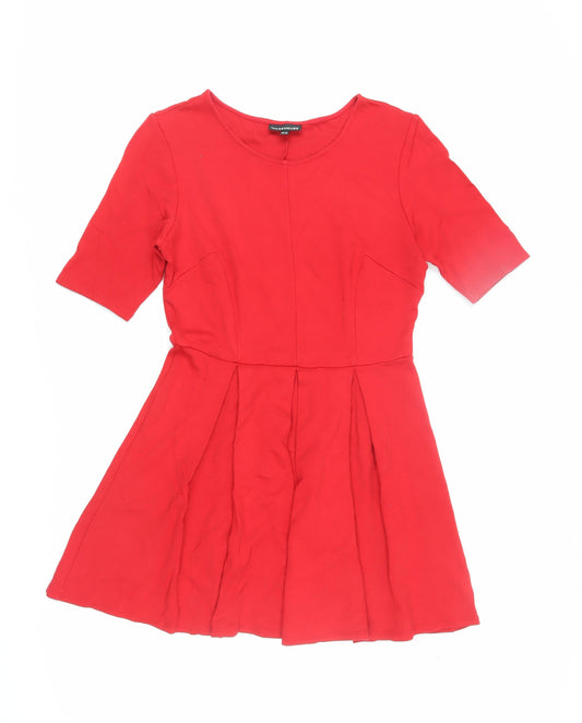 Warehouse Women Red Fit & Flare Short Dress