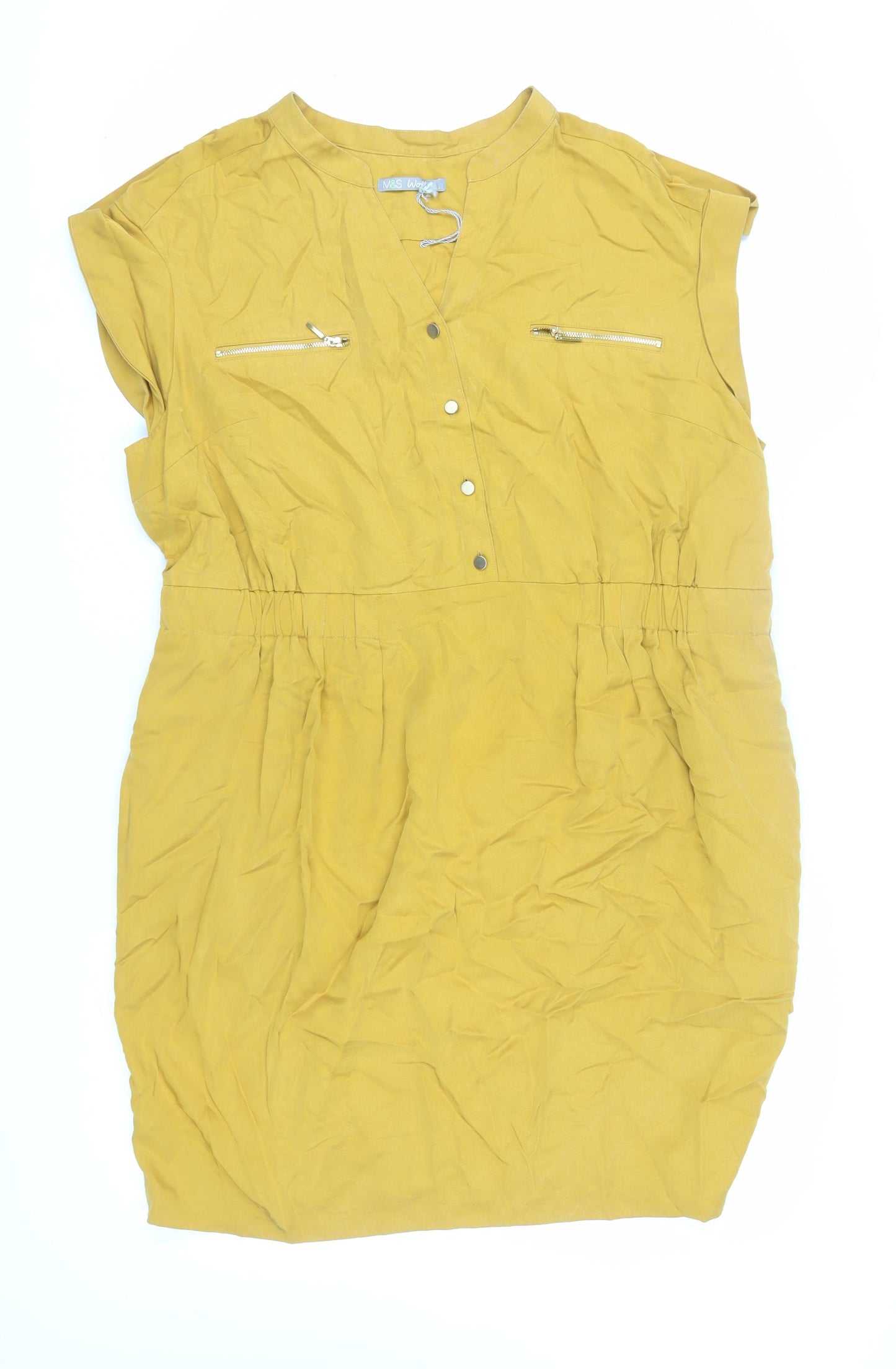 Marks and Spencer Women's Yellow Dress Size 22