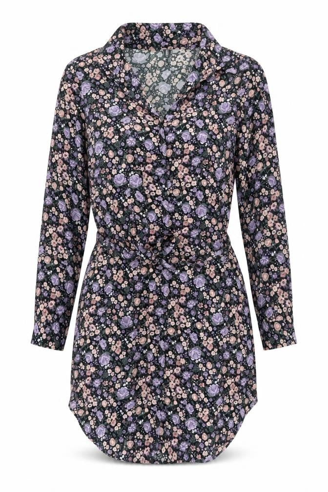 H&M Divided Women's Floral Shirt Dress Size 10