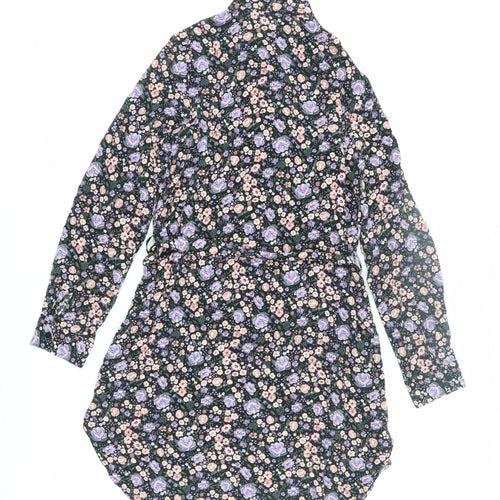 H&M Divided Women's Floral Shirt Dress Size 10