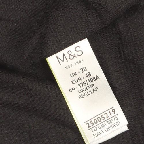 Marks and Spencer Women's Blue Knee Length Sheath Dress