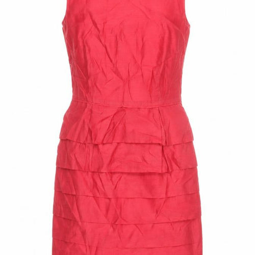 Minuet Petite Red Sheath Dress Size 10 Cocktail Party