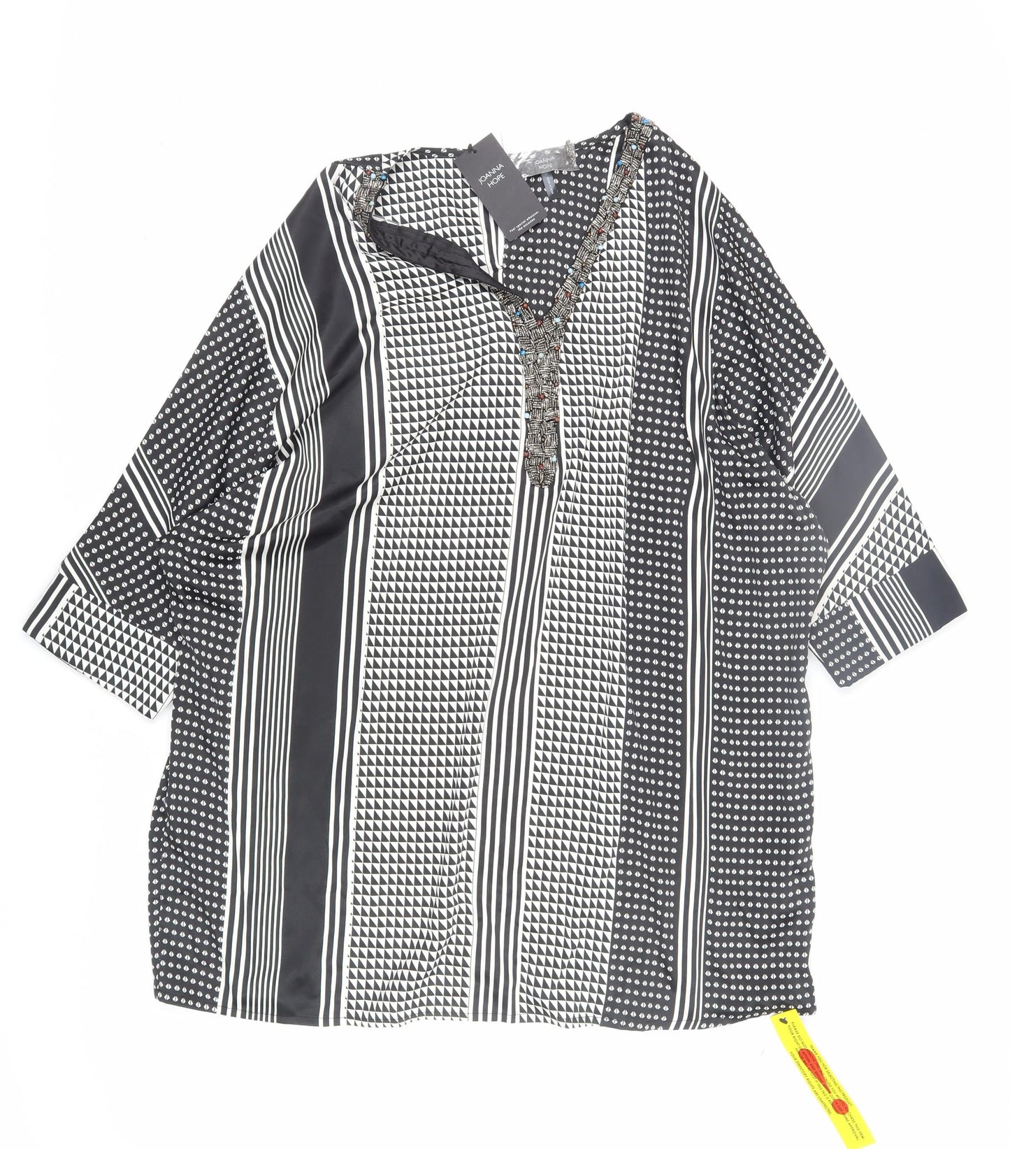 Joanna Hope Women's Geometric Kimono Dress, Size 20