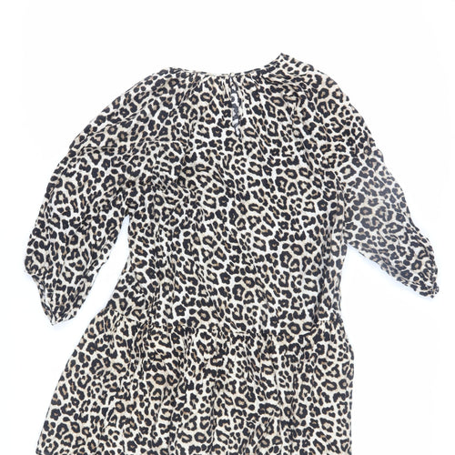 Animal Print Shift Dress - M - Women's Casual Style