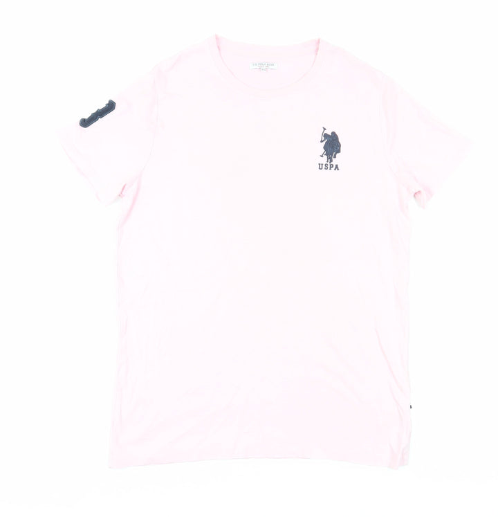 U.S. Polo Assn. Boys Pink T-Shirt 14-15 Years Logo Casual