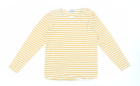 Jack & Jones Men's Yellow Striped Long Sleeve T-Shirt