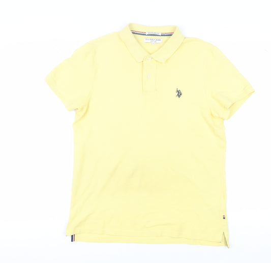 U.S. Polo Assn. Men's Yellow M Regular Fit Polo