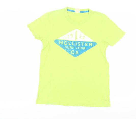 Hollister Men's Green Surf M Graphic T-Shirt