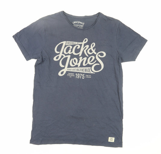 Jack & Jones Men's Blue M Graphic T-Shirt