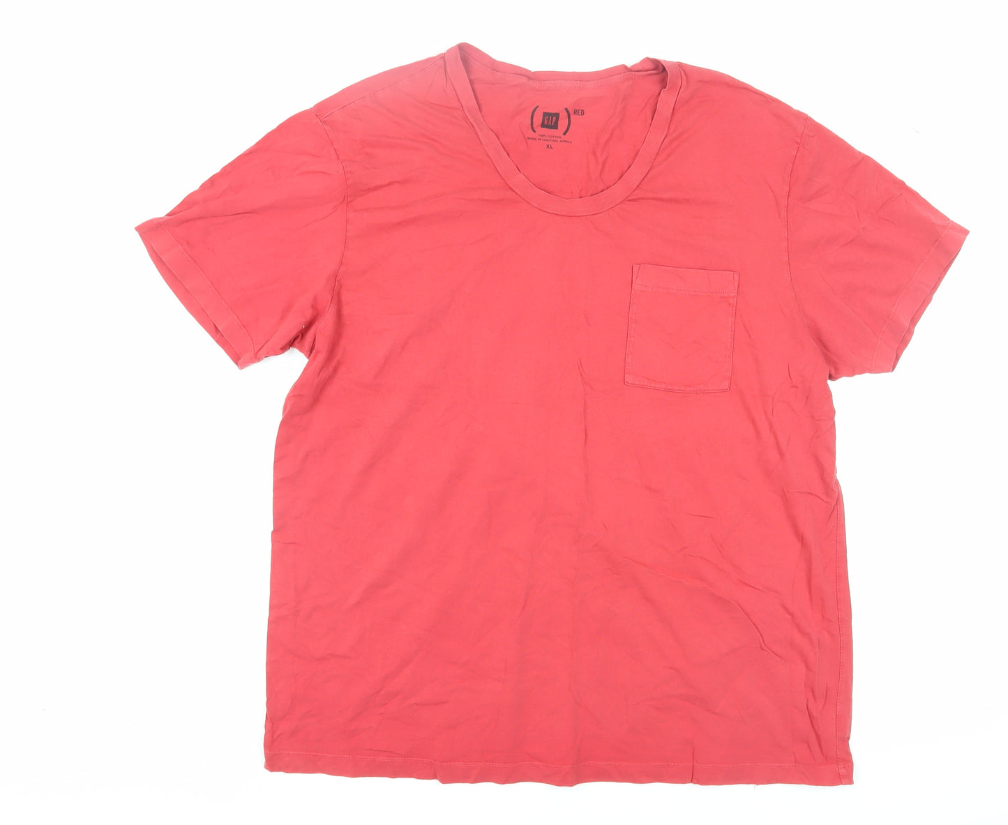 GAP Men's Red XL Short Sleeve Cotton T-Shirt
