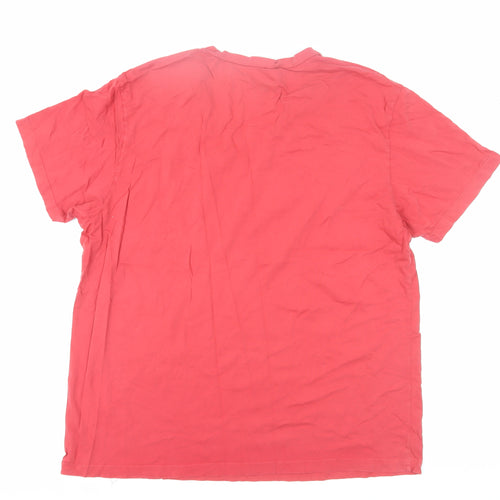 GAP Men's Red XL Short Sleeve Cotton T-Shirt