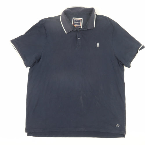 Soulcal & Co Men's Blue 3XL Short Sleeve Polo Shirt
