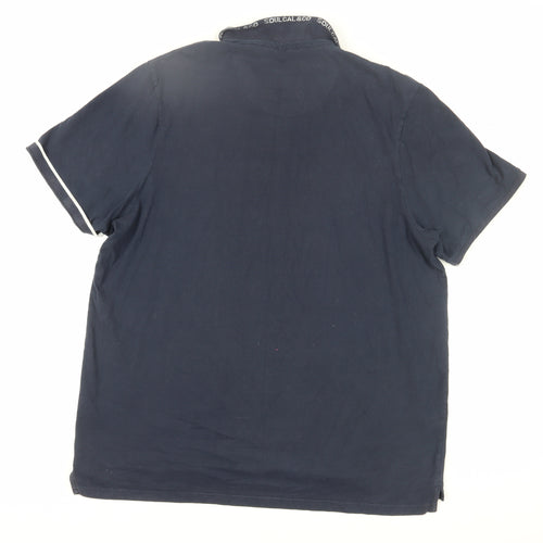 Soulcal & Co Men's Blue 3XL Short Sleeve Polo Shirt