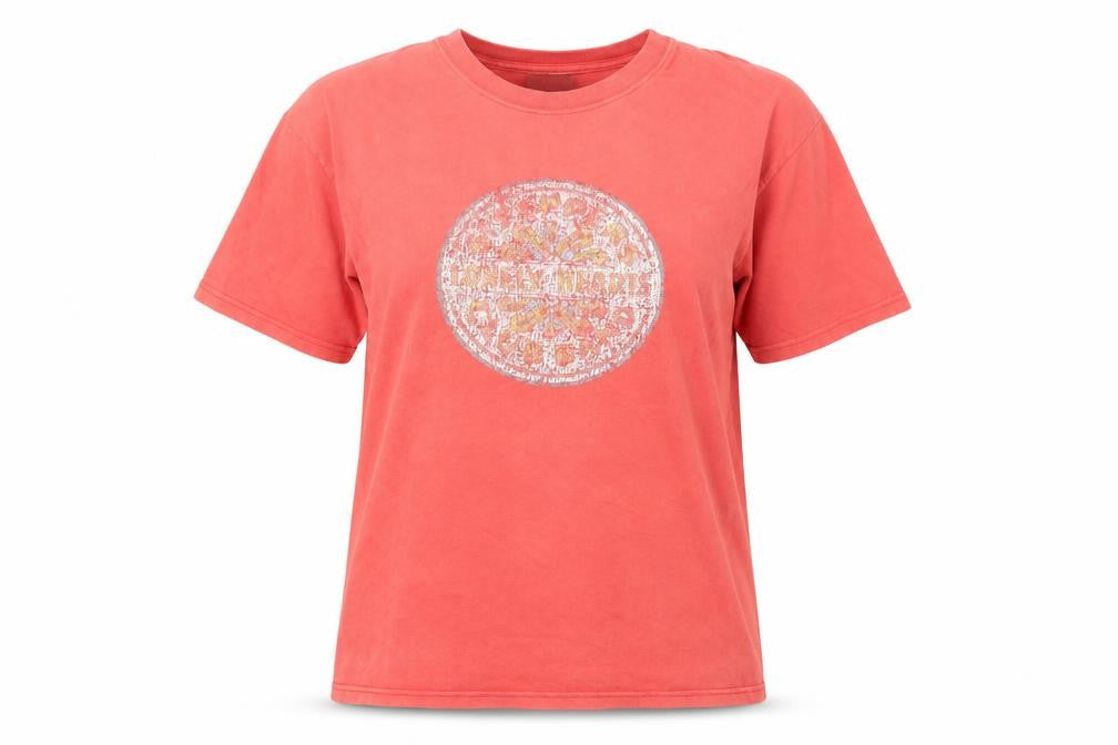 The Beatles Red Unisex T-Shirt, Size M, Music Theme