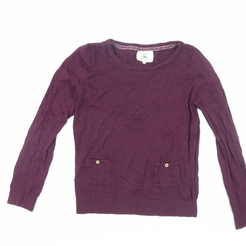 Blue Harbour Women's Purple Knit Jumper Size 12
