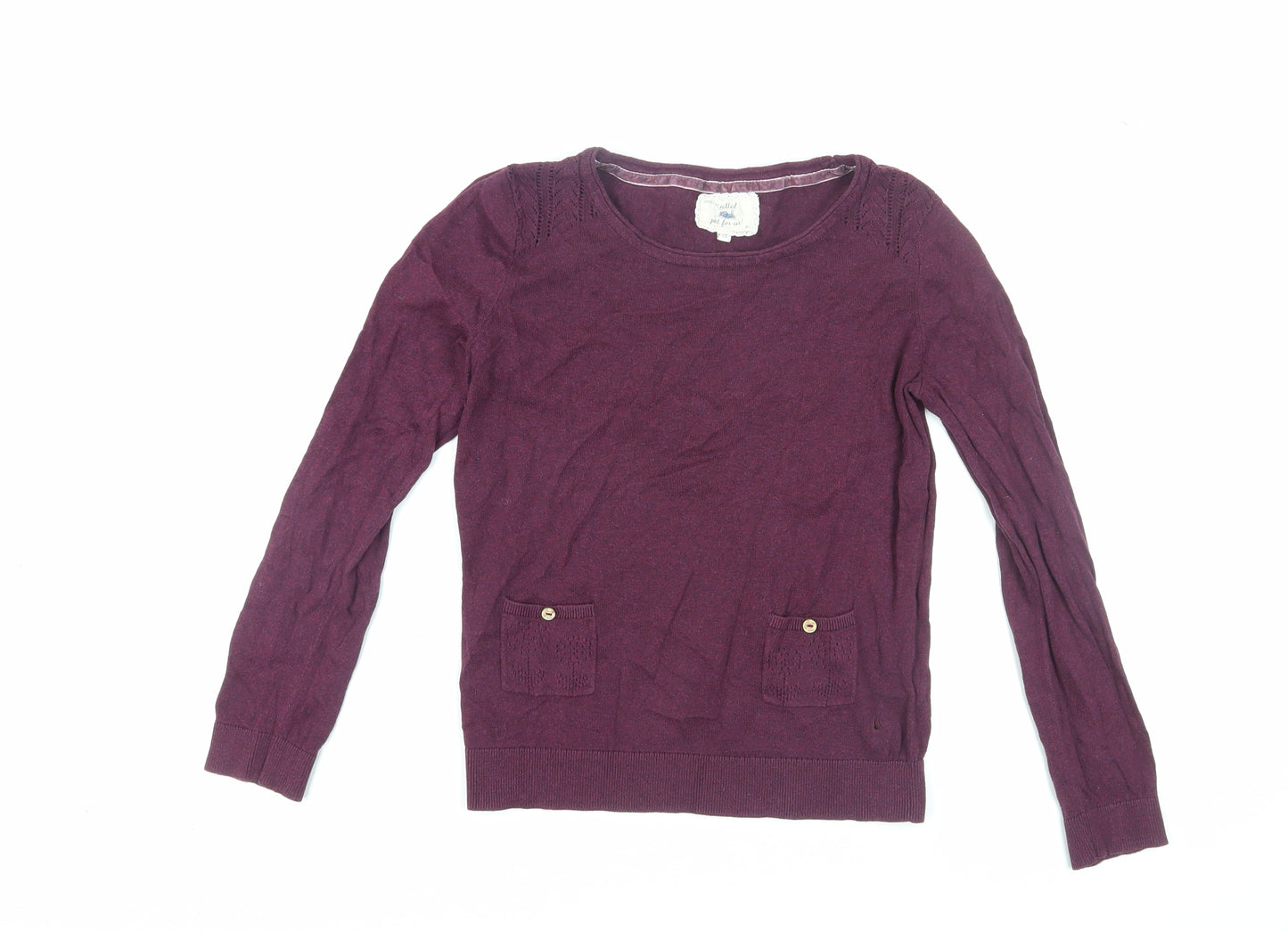 Blue Harbour Women's Purple Knit Jumper Size 12