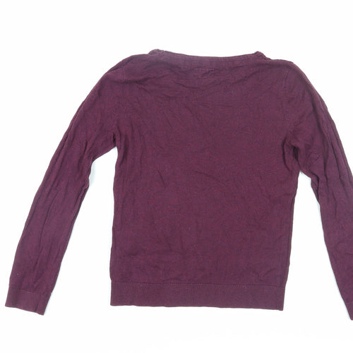 Blue Harbour Women's Purple Knit Jumper Size 12