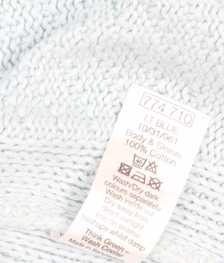 M&Co Women's Light Blue Pullover Jumper Size 16