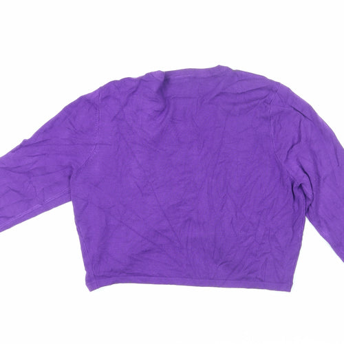 Precis Petite Women’s Purple Knit Cape in M