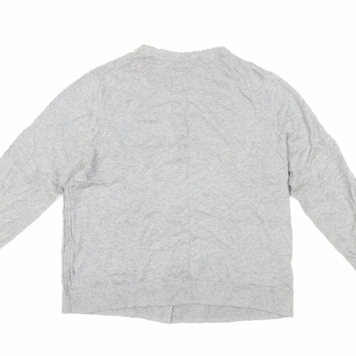 Laura Ashley Women's Grey Cardigan, Size 14, Button Accents