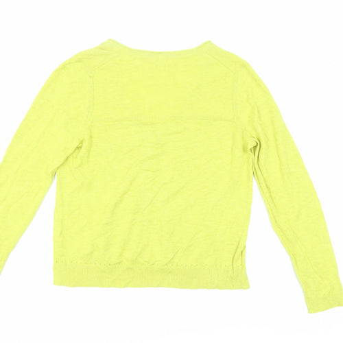 White Stuff Women's Green Cardigan UK 14 Cotton Knit