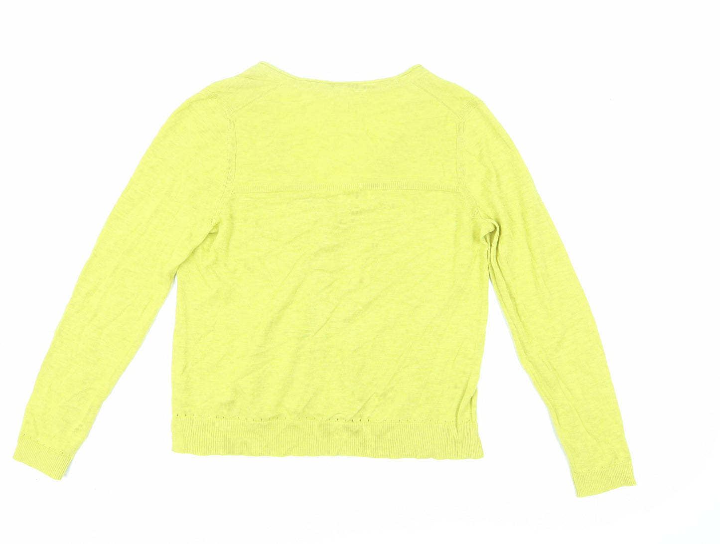 White Stuff Women's Green Cardigan UK 14 Cotton Knit