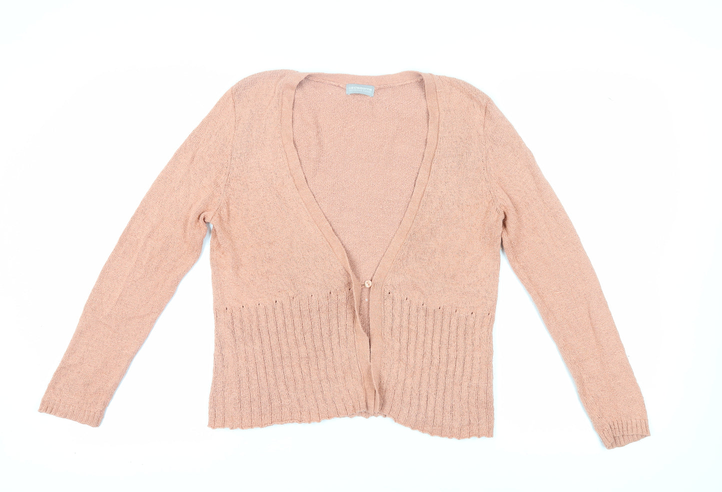 Liz Claiborne Women's Pink Silk Cardigan, M - Spring Style