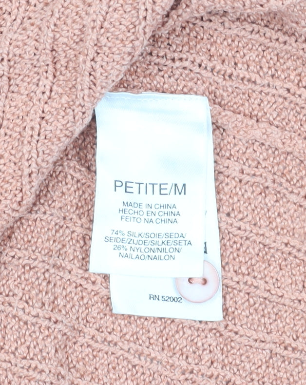 Liz Claiborne Women's Pink Silk Cardigan, M - Spring Style