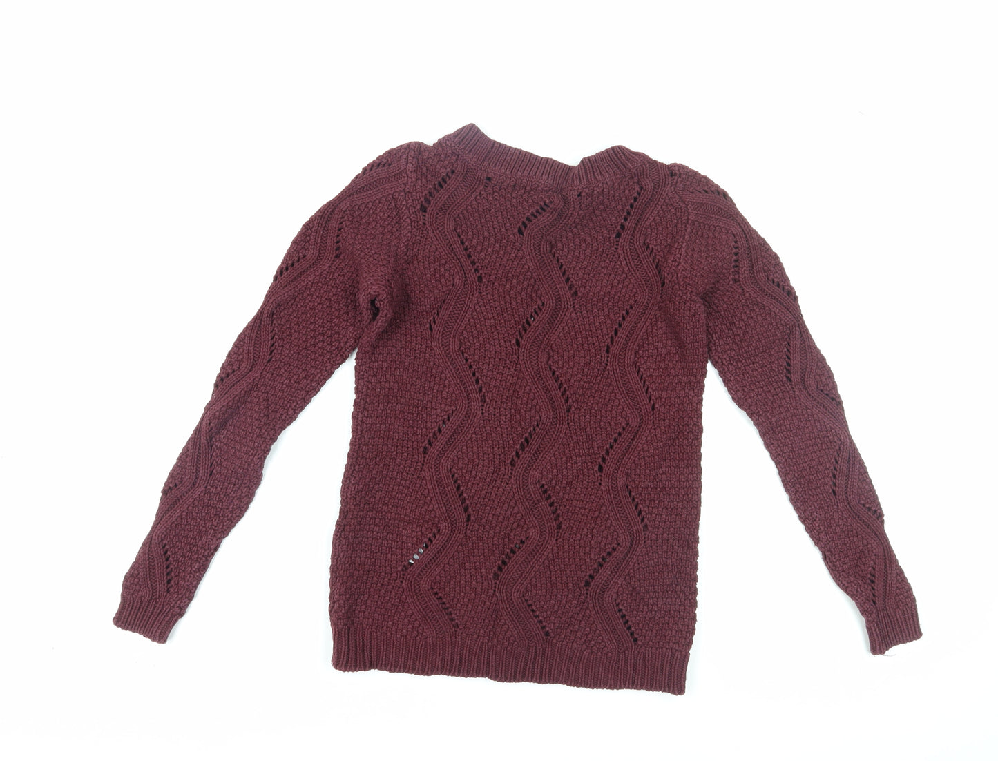 Vero Moda Women's Red Pullover Jumper, S, Crew Neck, Knit