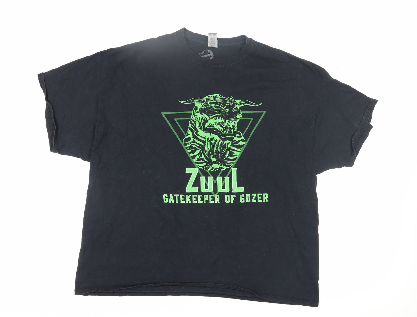 Gildan Men's Black Ghostbusters 3XL Retro Movie T-Shirt
