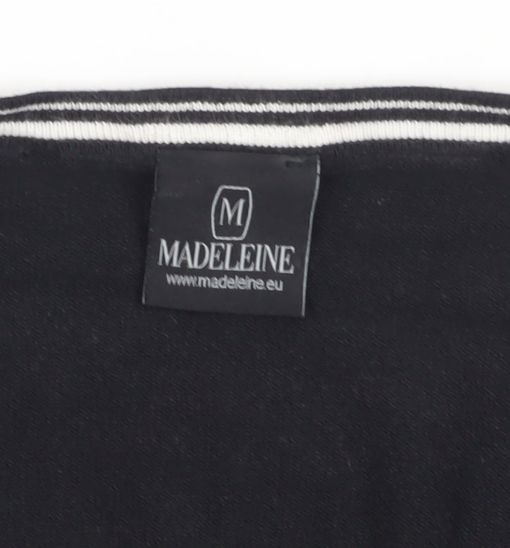 Madeleine Women's Black Cardigan M V-Neck