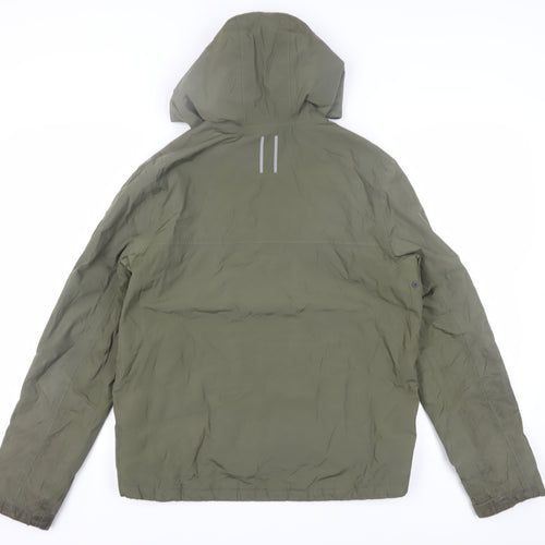 Henri Lloyd Men's Green Hooded Windbreaker Jacket M