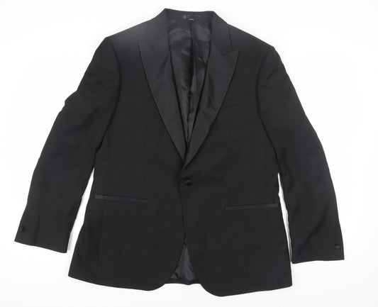 Marks and Spencer Men's Black Regular Fit Suit Jacket