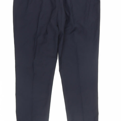 Marks and Spencer Men's Wool Trousers Black L 40