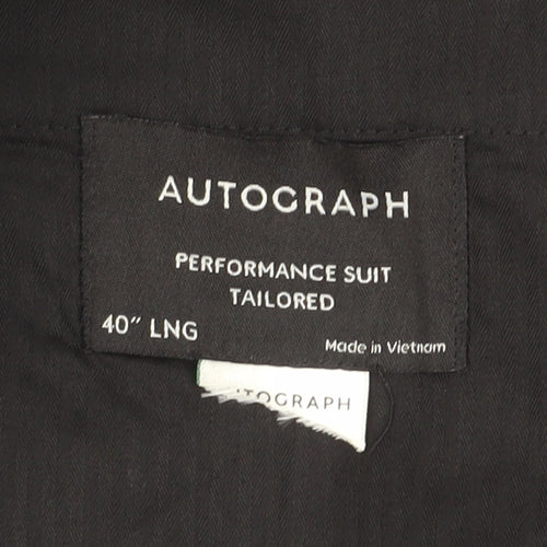 Marks and Spencer Men's Wool Trousers Black L 40