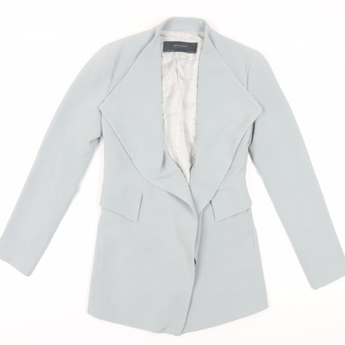 Zara Women's Blue Blazer, Size 8 - Casual Style