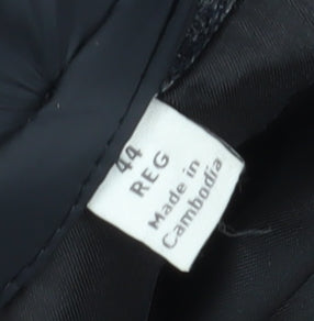 Marks and Spencer Men's Regular Fit Black Blazer, Size 44