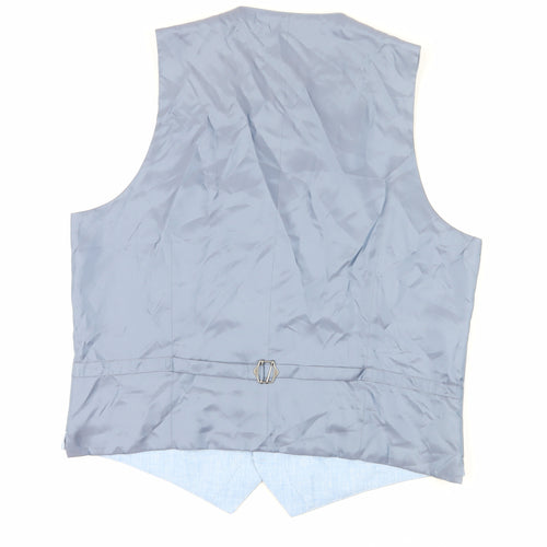 Marks and Spencer Men's Blue Waistcoat - Chest 44R