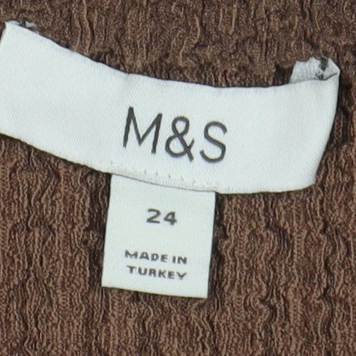 Marks and Spencer Women Brown Skirt Size 24