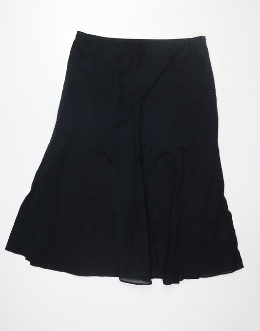 Dorothy Perkins Women's Black A-Line Long Skirt Size 18